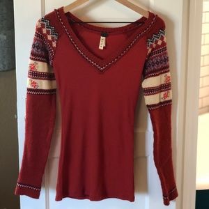 Free People thermal sweater!